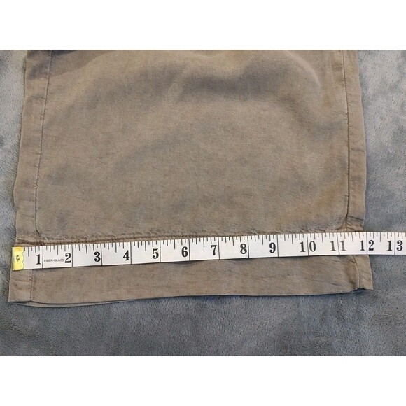 American Eagle Pants Women's 8 Green High Rise Wide Leg Crop Beach Boho Y2K - Picture 7 of 11